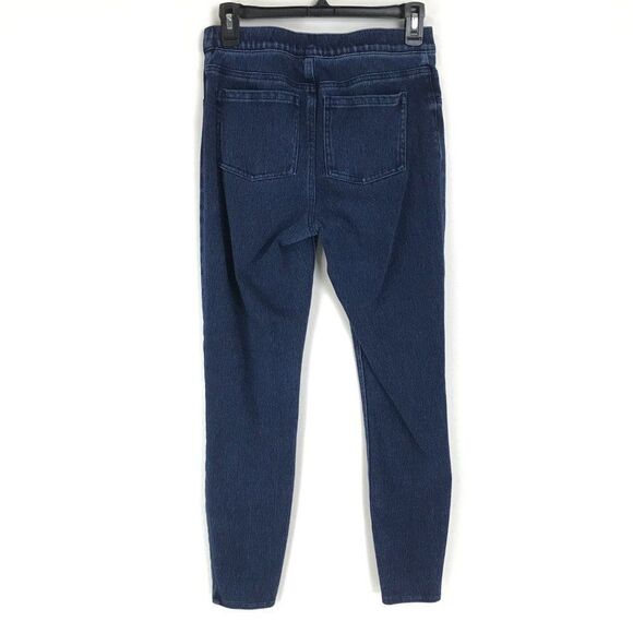 Spanx Jean-ish Ankle Leggings Women's Size Medium Dark Wash Stretch Pockets - Picture 3 of 14